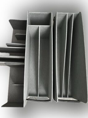 5️⃣ Caraway Gray Fabric Multi-Compartment Kitchen Organizers